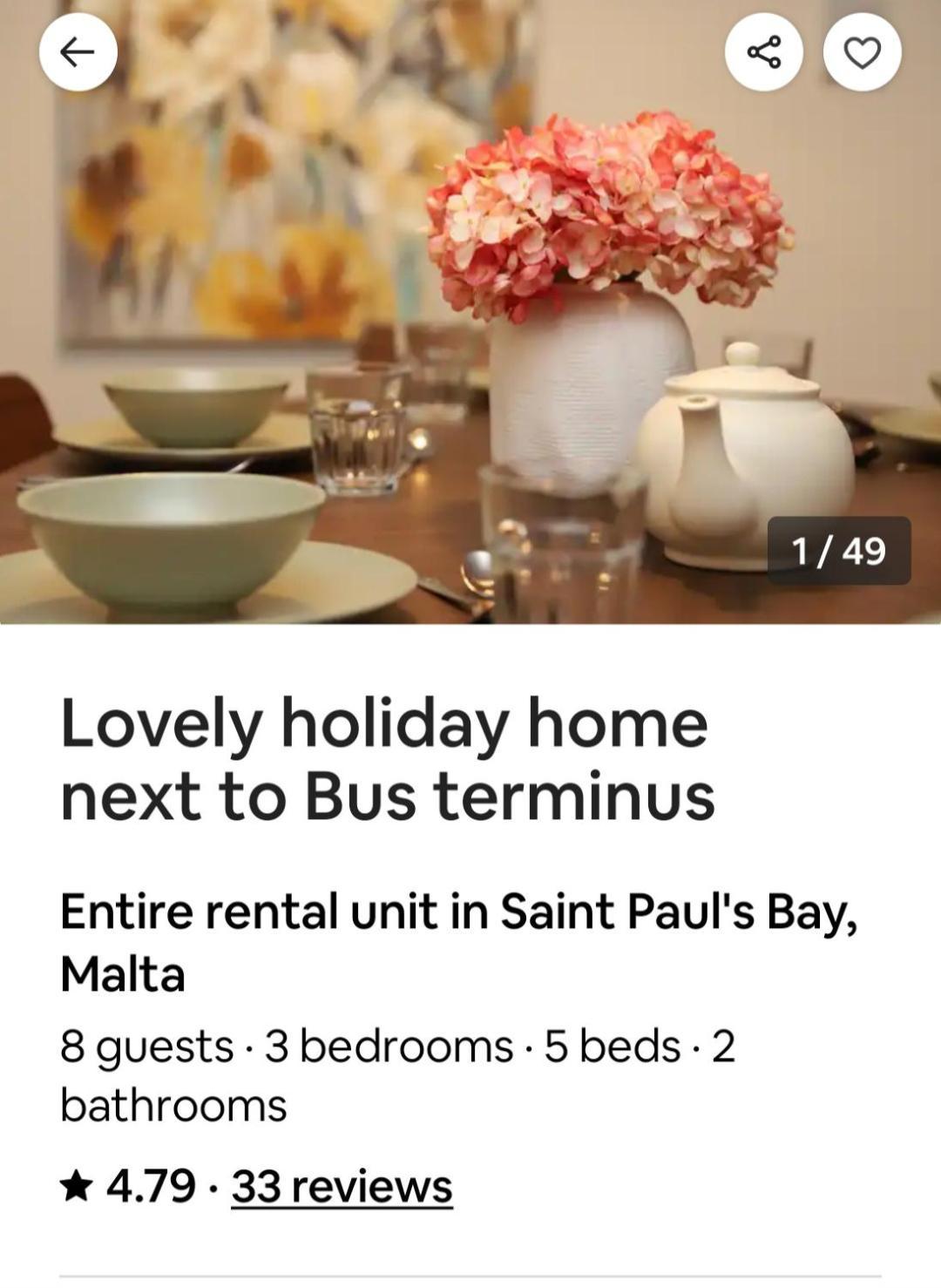 Lovely Holiday Home Next To Bus Terminus San Pawl il-Baħar Eksteriør billede